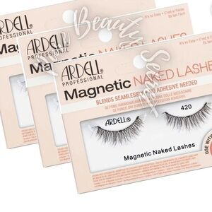3 sets of Ardell Magnetic Naked Lashes – Nude Beige
